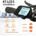 HUDAMZKY Ebike LCD Display Meter KT-LCD5 24V 36V 48V 52V Electric Bike Conversion Kit Display for KT Controller(LCD5 Waterproof Plug) HUDAMZKY Ebike LCD Display Meter KT-LCD5 24V 36V 48V 52V Electric Bike Conversion Kit Display for KT Controller(LCD5 Waterproof Plug)