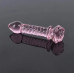 Стъклена дилдо роза FoxyRocksy GD-0005