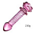 Стъклена дилдо роза FoxyRocksy GD-0005