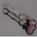 Dildo din sticlă inimă FoxyRocksy GD-0007