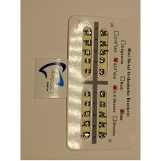Дентални Метални брекити MBT 0.022 345 кука 20 бр. ApogeyDental