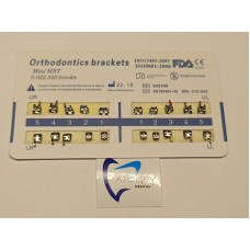 Дентални Метални брекити Mini MBT 0.022 345 кука 20 бр. ApogeyDental