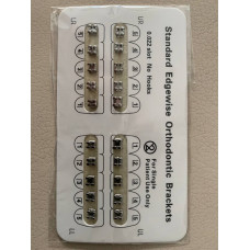 Стоматологични метални брекети Standad Edgewise 0.022 без куки 20 бр STD0022nohook Стоматологични метални брекети Standad Edgewise 0.022 без куки 20 бр STD0022nohook
