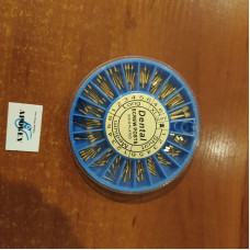 Дентални анкерни щифтове (комплект от 120 бр.), 24K златно покритие ApogeyDental SPP0001 Дентални анкерни щифтове (комплект от 120 бр.), 24K златно покритие ApogeyDental SPP0001